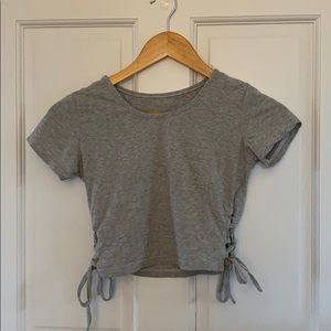 SHEIN women’s gray crop top